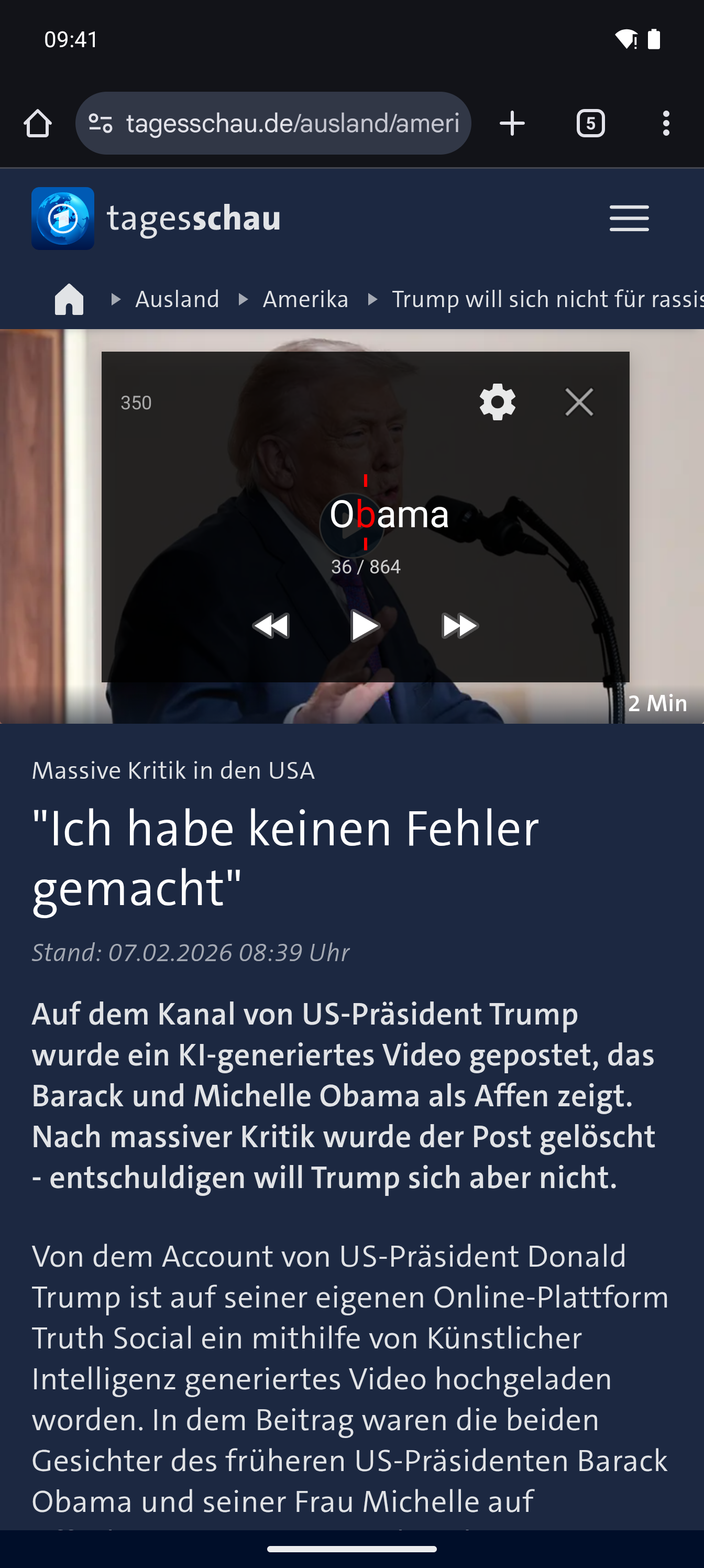 FoveaRead Overlay-Modus über einem Browser